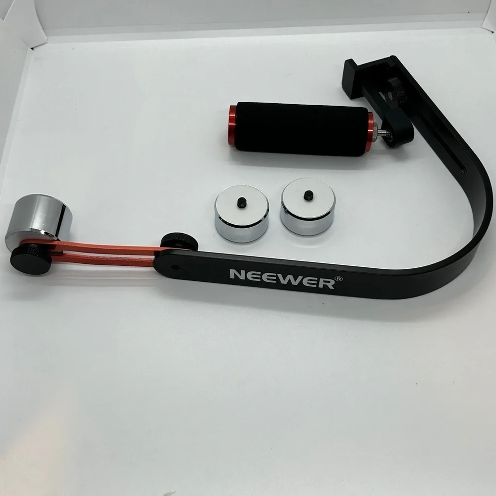 Neewer  black & red Handheld Stabilizer+Tripod Mount Base Adapter